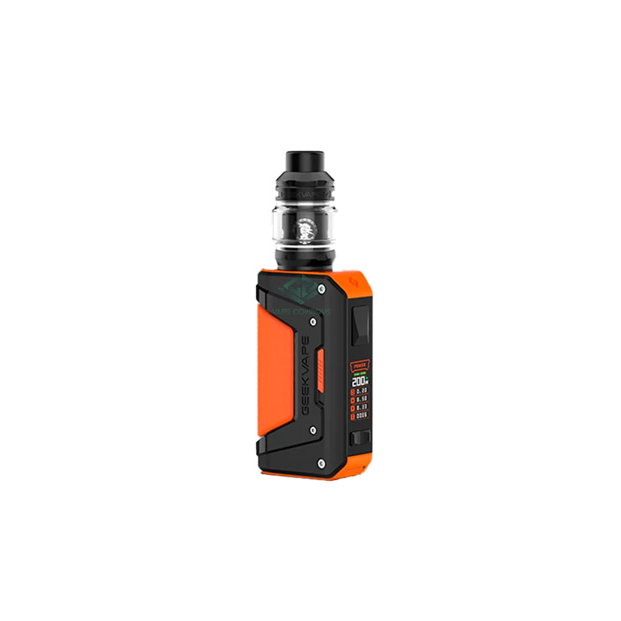 Geek Vape Aegis L200 Box Mod Kit mau black & Orange | vapecowboys.vn